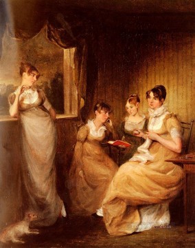  dama Pintura - Damas de la familia del Sr. William Mason de Colchester Mujeres románticas John Constable